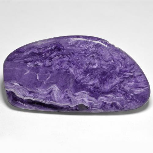Charoite Violeta Profundo Natural 76.84ct, Forma extravagante, Opaco