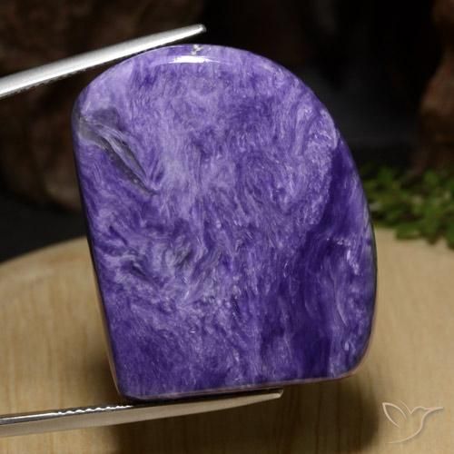 46.73ct Natural Violeta Intenso Charoite, Chique, Opaco