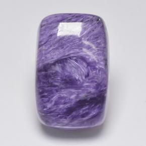 Charoíta violeta natural 11,87ct, almofada cortada, opaco