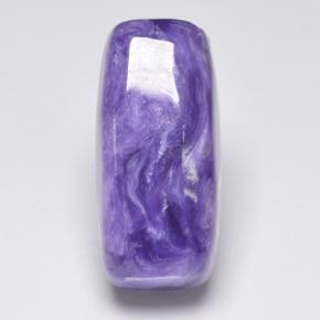 Charoíta violeta natural 9,25ct, almofada cortada, opaco