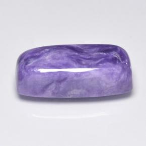 Charoíta violeta natural 9,25ct, almofada cortada, opaco