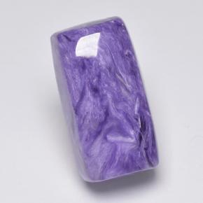 Charoíta violeta natural 8,88ct, baguete, opaco