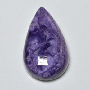 Charoite Tolet Natural 13.05ct, Formato de pêra, Opaco