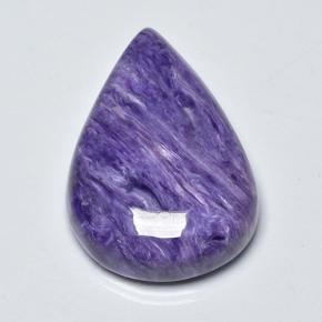 Charoíta Tolet Natural 17,98ct, Formato de pêra, Opaco