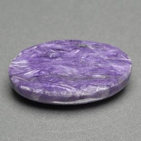 Charoíta violeta natural 10,57ct, corte oval, opaco