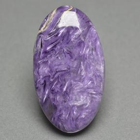 Charoíta Tolet Natural 13,58ct, Corte Oval, Opaco