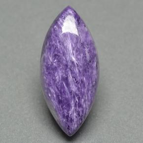 Charoíta violeta natural 9,36ct, marquise, opaco