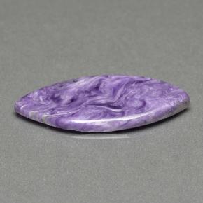 Charoíta violeta natural 4,65ct, marquise, opaco