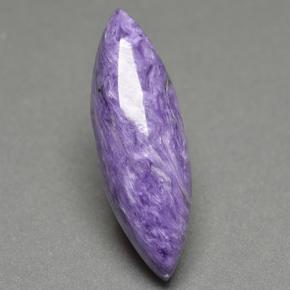 Charoíta violeta natural 11,24ct, marquise, opaco