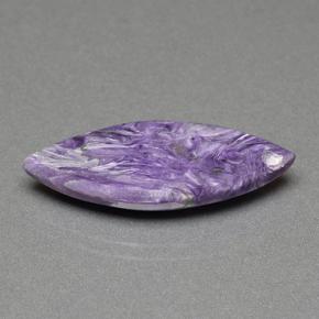 Charoíta violeta natural 9,46ct, marquise, opaco