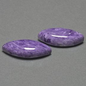 Pedras preciosas de charoíta violeta natural de 16,62 ct, marquise, opaco