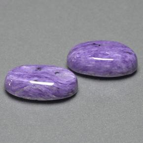 Pedras preciosas de Charoite Tolet natural de 11.14 ct, Corte Oval, Opaco