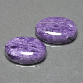 Pedras preciosas de Charoite Tolet natural de 16.88 ct, Corte Oval, Opaco