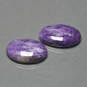 Pedras preciosas de Charoite Tolet natural de 13.23 ct, Corte Oval, Opaco