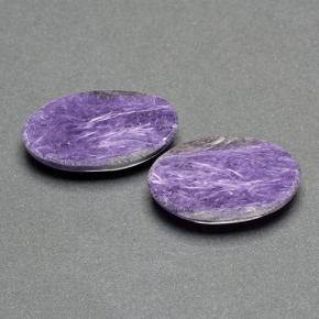 Pedras preciosas de Charoite Tolet natural de 13.23 ct, Corte Oval, Opaco