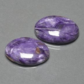 Pedras preciosas de Charoite Tolet natural de 20.82 ct, Corte Oval, Opaco