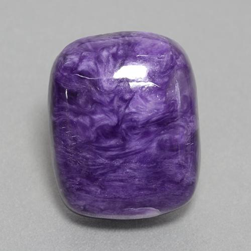 Charoíta violeta natural 16,05ct, almofada cortada, opaco