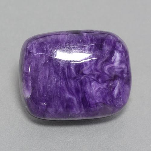 Charoíta violeta natural 16,05ct, almofada cortada, opaco