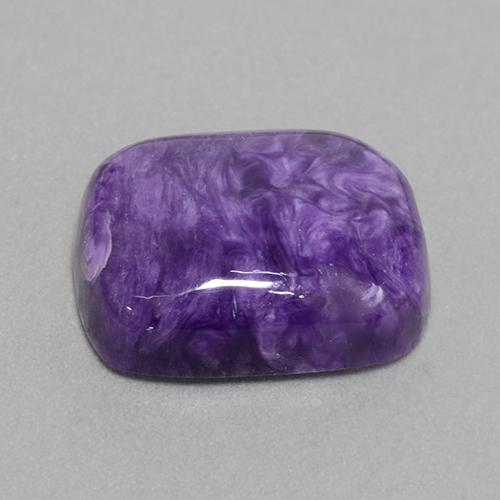 Charoíta violeta natural 16,05ct, almofada cortada, opaco