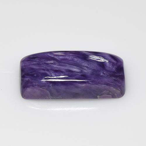 Charoíta Violeta Natural 7,11ct, Almofada cortada, Opaco