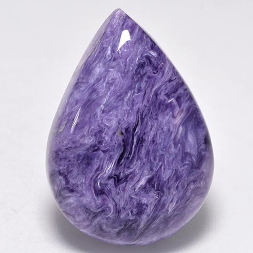 Charoite Tolet Natural 12.88ct, Formato de pêra, Opaco