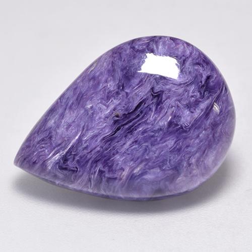 Charoite Tolet Natural 12.88ct, Formato de pêra, Opaco