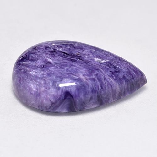 Charoite Tolet Natural 12.88ct, Formato de pêra, Opaco