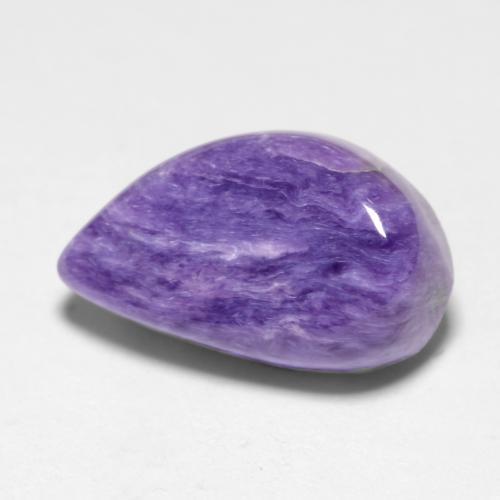 Charoíta violeta natural 4,12ct, forma extravagante, opaco