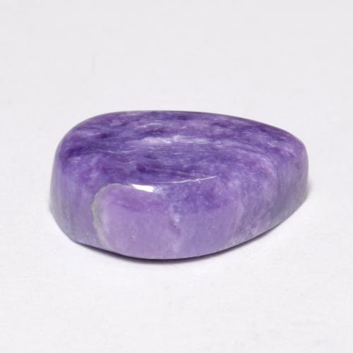 Charoíta violeta natural 4,12ct, forma extravagante, opaco