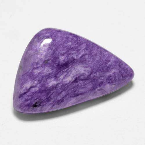 Charoíta violeta natural 10,30ct, forma extravagante, opaco