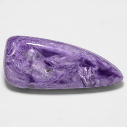 Charoíta violeta natural 15,21ct, forma extravagante, opaco