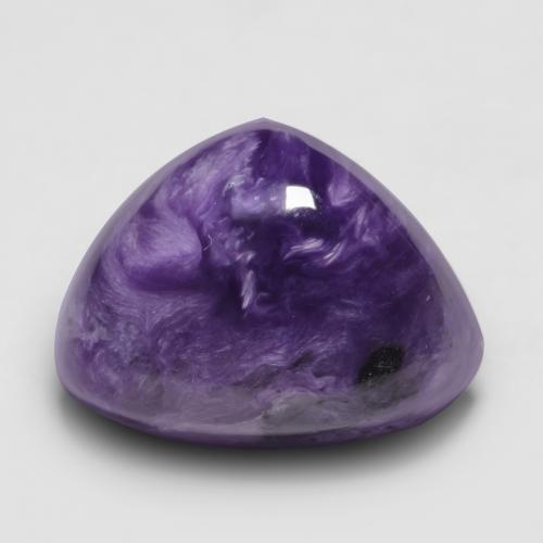 Charoíta violeta natural 7,99ct, forma extravagante, opaco