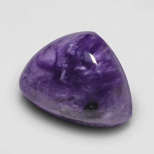 Charoíta violeta natural 7,99ct, forma extravagante, opaco