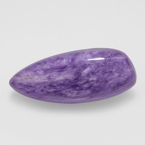 Charoíta violeta natural 5,43ct, forma extravagante, opaco