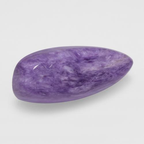 Charoíta violeta natural 5,43ct, forma extravagante, opaco