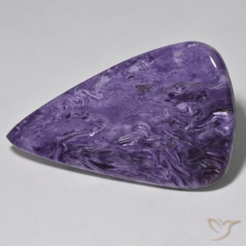 76.47ct Natural Malva Violeta Charoite, Formato de pêra, Opaco