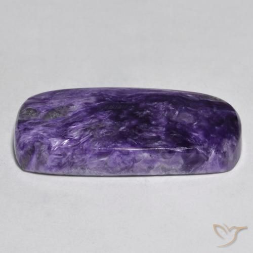 Charoite Violeta médio-escuro Natural 37.13ct, Almofada, Opaco