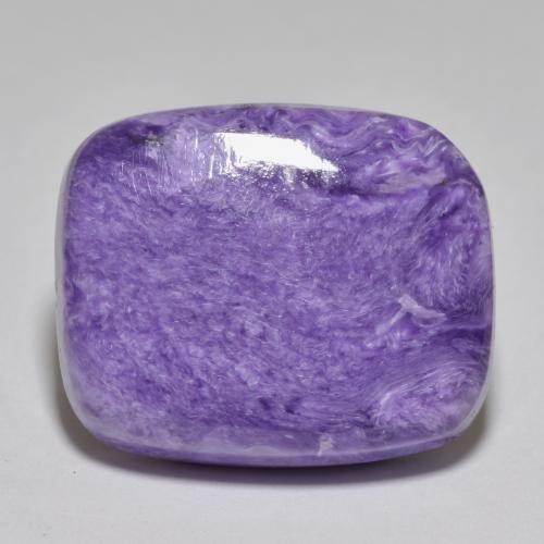 Charoite Aveludado Roxo Violeta Natural 23.02ct, Almofada cortada, Opaco