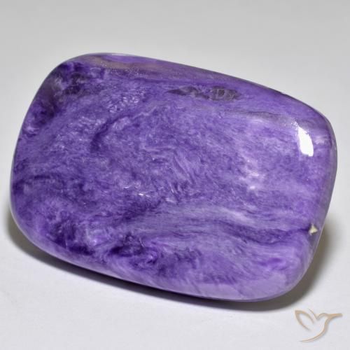 53.26ct Natural Veludo Claro Roxo Violeta Charoite, Almofada, Opaco