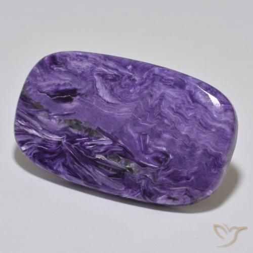 Charoite Violeta escuro Natural 54.42ct, Almofada, Opaco