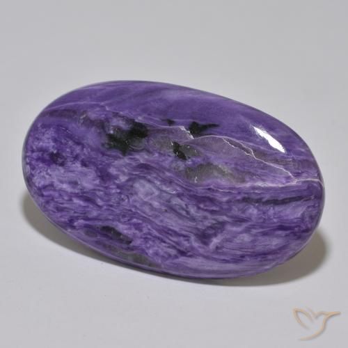 Charoite Violeta médio Natural 56.50ct, oval, Opaco