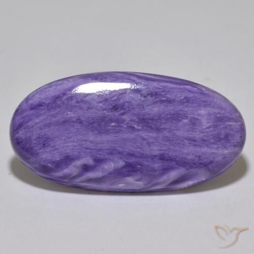 30.82ct Natural Veludo Claro Roxo Violeta Charoite, oval, Opaco