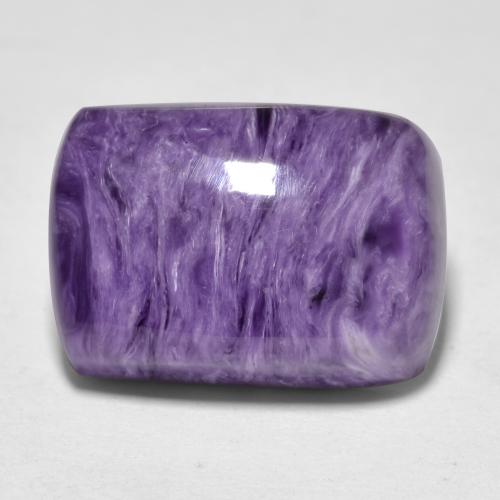 Charoíta violeta natural 9,19ct, almofada cortada, opaco