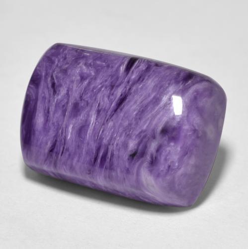 Charoíta violeta natural 9,19ct, almofada cortada, opaco