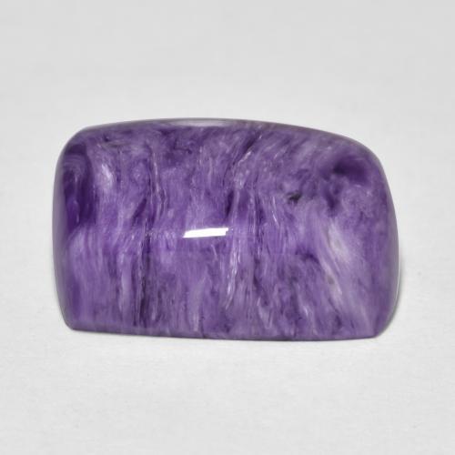 Charoíta violeta natural 9,19ct, almofada cortada, opaco