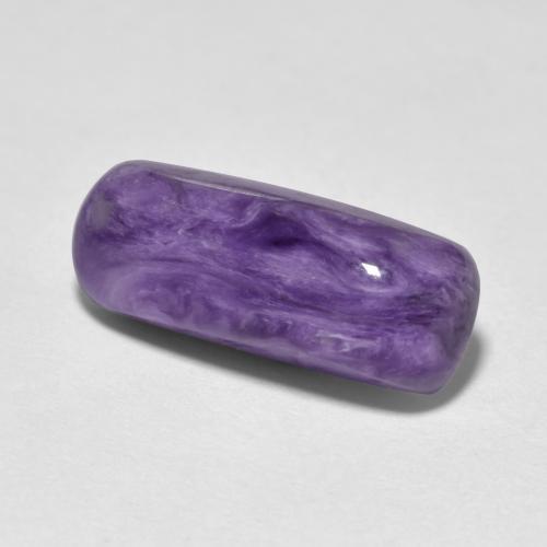 Charoíta violeta natural 4,66ct, almofada cortada, opaco
