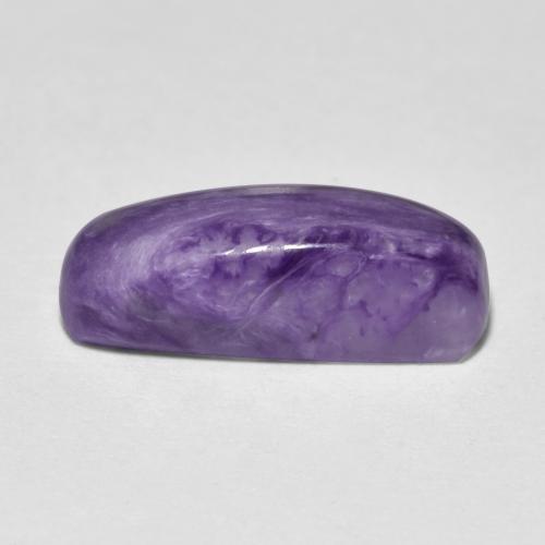 Charoíta violeta natural 4,66ct, almofada cortada, opaco