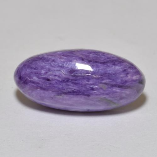 Charoite Violeta médio Natural 5.45ct, Corte Oval, Opaco