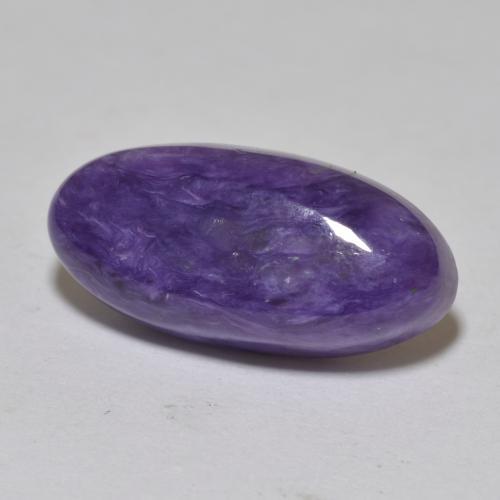 Charoite Violeta médio Natural 6.37ct, Corte Oval, Opaco