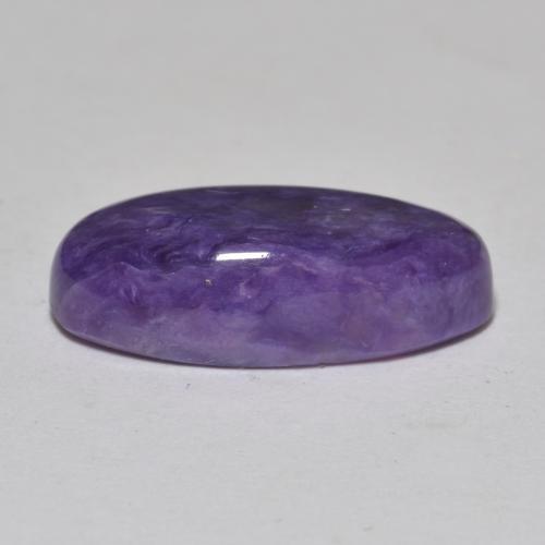 Charoite Violeta médio Natural 6.37ct, Corte Oval, Opaco